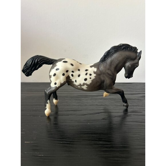 Retired Classic Breyer Horse #681 Rearing Appaloosa Stallion Blue Roan Western - Picture 5 of 8